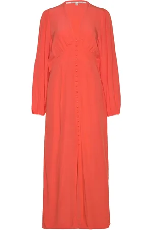 Second Female Emanuelle Slim Dress Maxikjole Festkjole Red