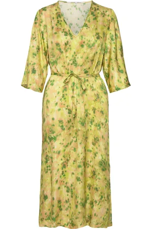 Second Female Crocus Dress Knælang Kjole Yellow