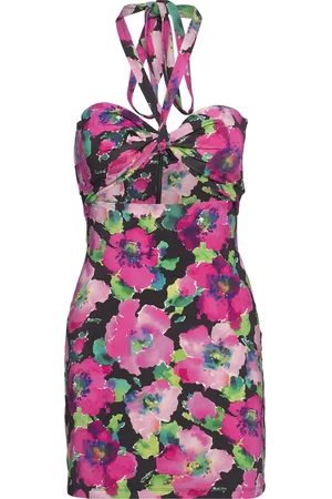 ROTATE Satin Jersey Mini Dress Kort Kjole Pink