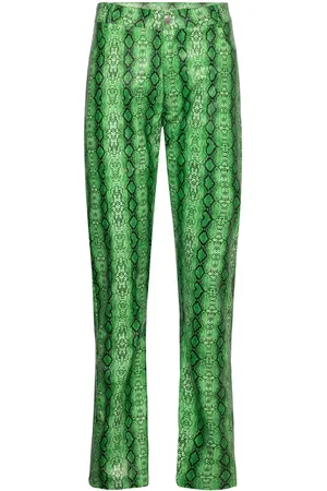 Résumé Presleyrs Pant Bottoms Trousers Leather Leggings-Bukser Green