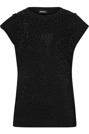 Diesel Tkalyj T-Shirt Tops T-Kortærmet Skjorte Black