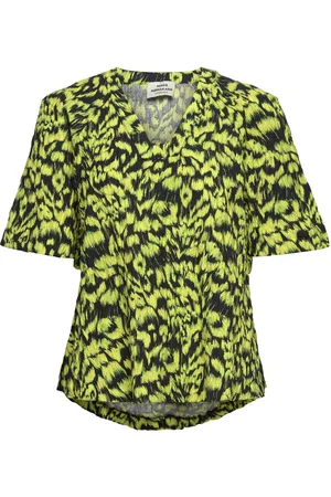 Mads Norgaard Chakra Tera Top Aop Tops Blouses Short-sleeved Multi/patterned