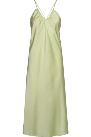 Lindex Dress Augusta Knælang Kjole Green