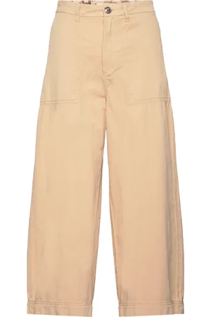 Mos Mosh Lavre Gd Pant Bottoms Trousers Wide Leg Yellow