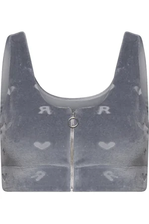 ROTATE Kelly Top Tops Crop Tops Sleeveless Crop Tops Grey
