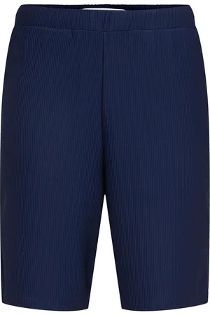 SELECTED Slhloose-Plisse Shorts Ex Bottoms Shorts Chinos Shorts Navy