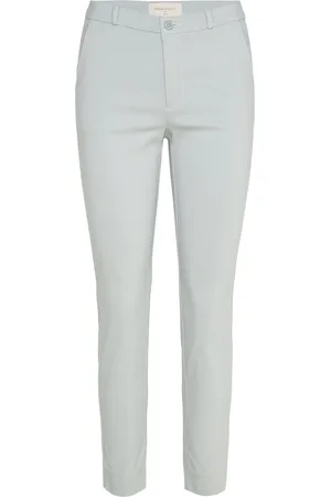 Freequent Fqsolvej-Ankle-Pa Bottoms Trousers Chinos Blue