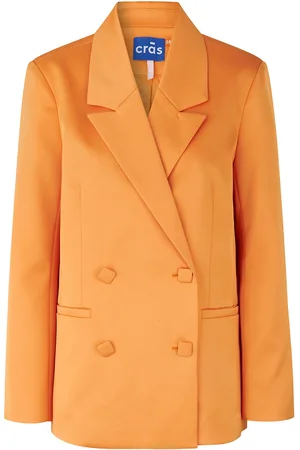 Crās Samycras Blazer Blazers Double Breasted Blazers Orange