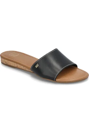 Dune Lino Shoes Sandals Flat Sandals Black
