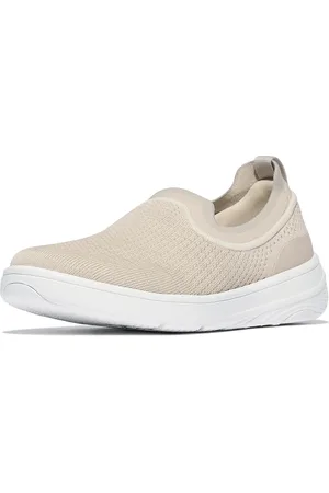 FitFlop Super-Q Knit Slip-Ons Sneakers Beige