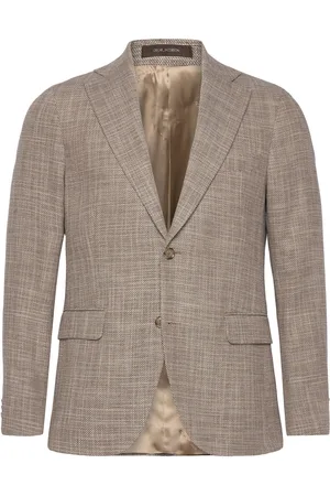 Oscar Jacobson Fogerty Blazer Designers Blazers Single Breasted Blazers Beige