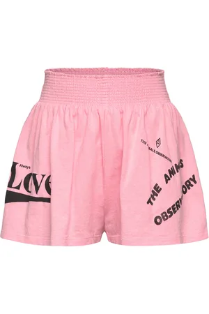 The Animals Observatory Ostrich Kid Shorts Pink Bottoms Shorts Pink