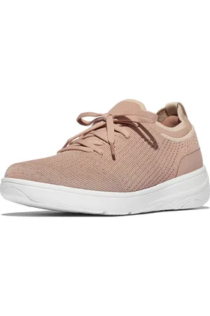 FitFlop Super-Q Knit Slip-On Laced Sneakers Low-top Sneakers Pink