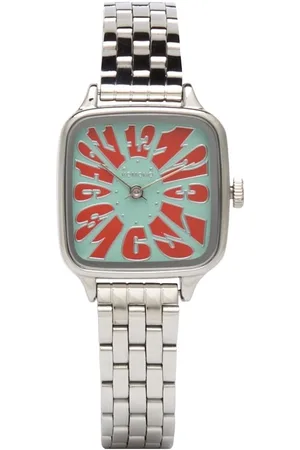 Komono Kate Estate Flower Silver Coral Accessories Watches Analog Watches Silver