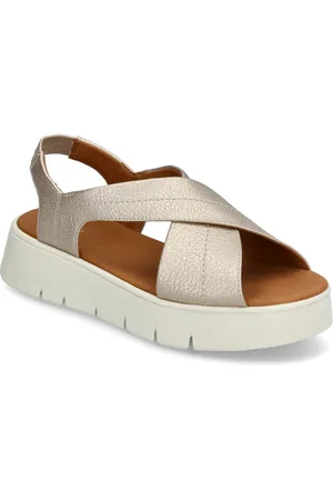 Geox D Dandra 40 A Shoes Sandals Flat Sandals Gold