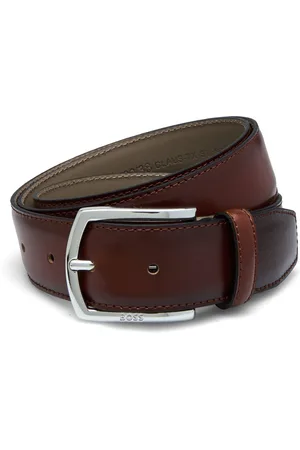 HUGO BOSS Claus-Tx-St_Sz35 Accessories Belts Classic Belts Brown