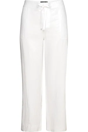 Ralph Lauren Linen Drawcord Pant Bottoms Trousers Linen Trousers White