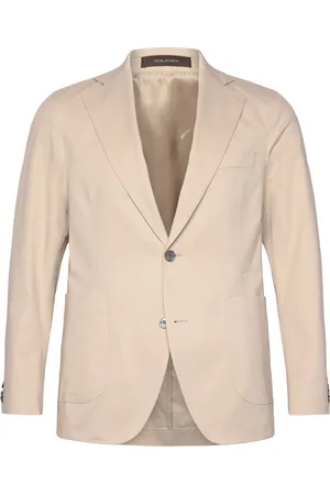 Oscar Jacobson Ferry Patch Soft Blazer Designers Blazers Single Breasted Blazers Beige