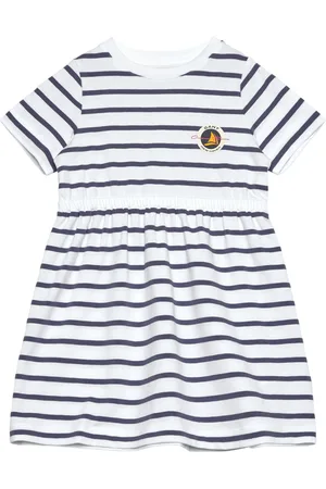 GANT Striped T-Shirt Dress Dresses & Skirts Dresses Casual Dresses Short-sleeved Casual Dresses White