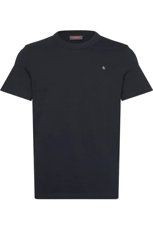 Morris Watson Slub Tee Designers T-Kortærmet Skjorte Navy