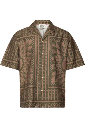 Scotch&Soda Relaxed Fit Placed Aop Shirt Tops Shirts Casual Shirts Multi/patterned
