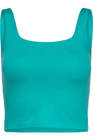 GIRLFRIEND COLLECTIVE Tommy Square Tank Sport Sport Clothing Sports Tops & T-shirts Sport Crop Tops Sport Sleeveless Crop Tops Green