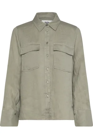 Twist & tango Cassidy Linen Shirt Tops Shirts Long-sleeved Green