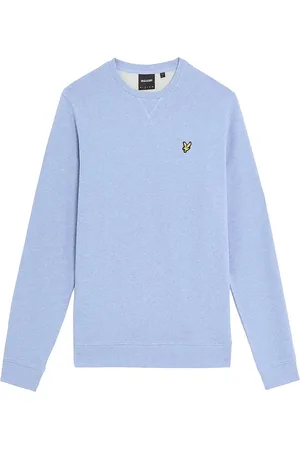Lyle & Scott Heather Crew Neck Sweatshirt Tops Sweatshirts & Hoodies Sweatshirts Blue