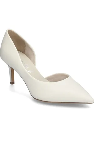 Tamaris Women Court Sho Shoes Heels Pumps Classic White