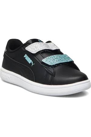 PUMA Smash 3.0 L Glitter Velcro V Ps Sport Sneakers Low-top Sneakers Black