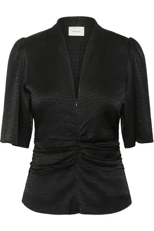 Gestuz Gzbianca Blouse Tops Blouses Short-sleeved Black