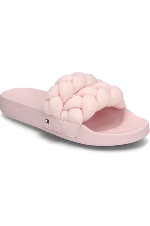Tommy Hilfiger Tjw Braided Slide Shoes Sandals Flat Sandals Pink