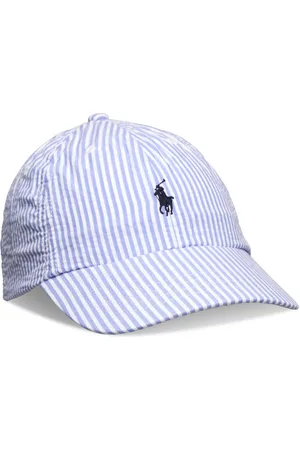 Ralph Lauren Cotton Seersucker Ball Cap Accessories Headwear Caps Multi/patterned