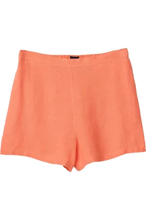 Lexington Breezy Linen Shorts Bottoms Shorts Casual Shorts Coral