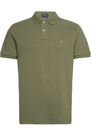 Ralph Lauren The Iconic Mesh Polo Shirt Designers Knitwear Short Sleeve Knitted Polos Green