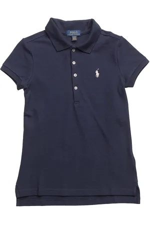 Ralph Lauren Stretch Mesh Polo Shirt Tops T-shirts Polo Shirts Short-sleeved Polo Shirts Blue
