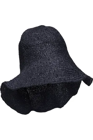 GANT Straw Hat Accessories Headwear Straw Hats Black
