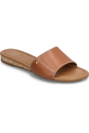 Dune Lino Shoes Sandals Flat Sandals Brown