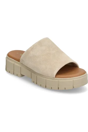 Tamaris Women Slides Slippers Hjemmesko Cream