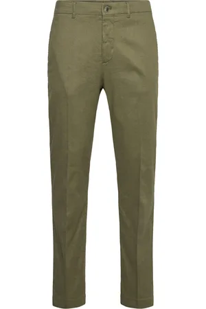 J Lindeberg Lois C Linen Stretch Pants Designers Trousers Linen Trousers Green
