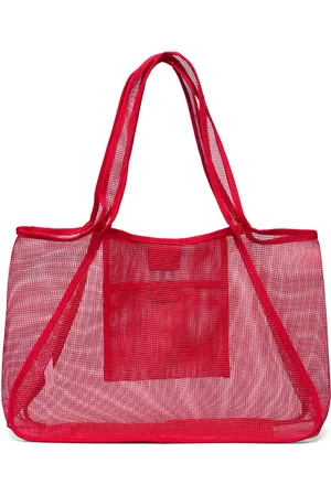 MANGO Mesh Shopper Bag Shopper Taske Pink