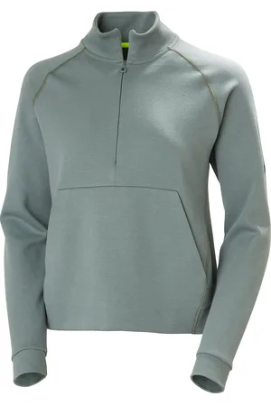 Helly Hansen W Hp Tech Sweat Half Zip Sport Women Sport Clothing Sport Sweatshirts & Hoodies Sport Sweatshirts Green