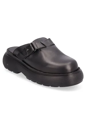 GARMENT PROJECT Cloud Clog - Black Leather Shoes Clogs Black