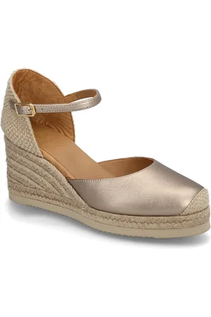 Unisa Caceres25Lmt Espadrillos Med Hæl Sandal Gold