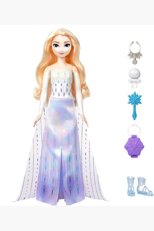 Frost Disney Frozen Spin & Reveal Elsa Doll Toys Dolls & Accessories Dolls Multi/patterned
