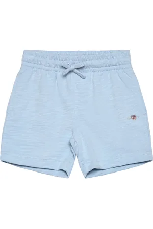 GANT Shield Cotton Slub Shorts Bottoms Shorts Sweat Shorts Blue