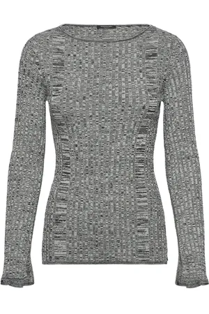 Scotch&Soda Ribbed Knitted Pullover Tops Knitwear Jumpers Grey