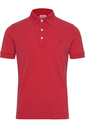 Replay Polo Regular_Slim Polo Tops Knitwear Short Sleeve Knitted Polos Red
