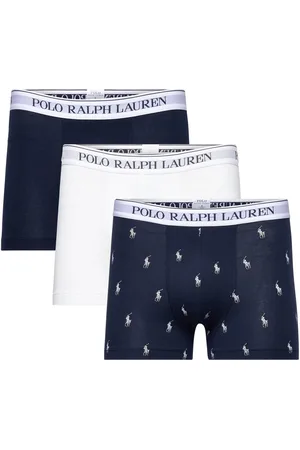 Ralph Lauren Classic Stretch-Cotton Trunk 3-Pack Boxershorts Navy