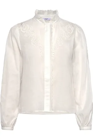 Suncoo Leony Tops Blouses Long-sleeved White
